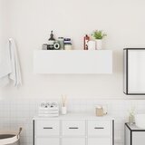  Kupaonski zidni ormarić bijeli 100x25x30 cm izrađeno drvo | shoptok.hr