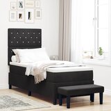  Krevet s opruga kutije s uzglavljem Crna 200 x 80 cm Baršun | shoptok.hr