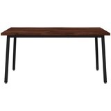  Stol za blagovanje s prirodnim rubom 160 x 80 x 75 cm Slike