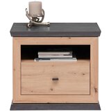 Hom`in nočna omarica, temno siva, hrast artisan | Shoptok.si