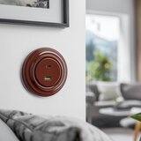  Kliklap - Retro USB utičnica A+C sa braon okvirom | Eponuda.com