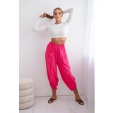 Kesi Wide-leg trousers with pockets - pink cene