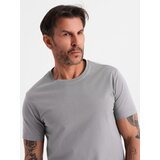 Ombre Men's classic cotton BASIC T-shirt - grey | Shoptok.si