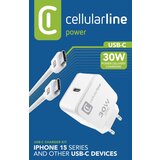 Cellular Line hišni polnilec 30W + kabel C-C APPLE, (21074655) | Shoptok.si