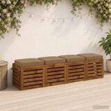  Set jastučića od 4 komada SOEST 4 pcs 100% poliester Sivosmeđa Slike