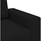 SOFA 3 pcs Crna 221 x 80 x 80 cm Platnasta tkanina | shoptok.hr