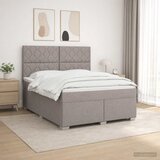  Boxspring krevet s madracem Sivosmeđa 140 x 190 cm Tkanina Smeđesiva 144 x 190 x 140.5 cm | Shoptok.si