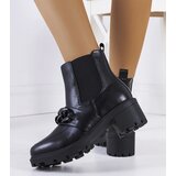 Gemre Black ankle boots with chain Bilka | shoptok.hr