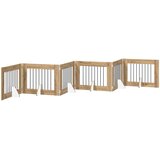  Vrata za pse s postoljem 6 pcs Hrast artisan 80 x 60 cm | shoptok.hr