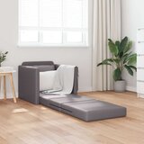 vidaXL Sofa Krevet 2-u-1 Siva 74x77x81 cm Umjetna Koža | shoptok.hr