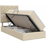  Krevet s madracem i skladištem Krem 90 x 200 cm tkanina | shoptok.hr