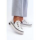 Kesi Patent leather women's sneakers D&A White | Shoptok.si