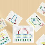 Woopie Montessori magnetna ploča za djecu MagPad, plavi dinosaur Slike