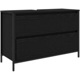  Kupaonski ormarić za umivaonik s ladicama 90x34,5x60 cm Crna | Shoptok.si