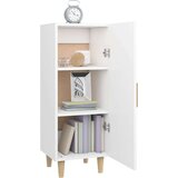  Komoda bela 34,5x34x90 cm konstruiran les, (20654227) | Shoptok.si