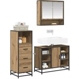 vidaXL set namještaja za kupaonicu 3 pcs hrast artisan 80 x 33 x 60 cm | shoptok.hr