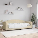 vidaXL Raztegljiva postelja krem 90x200 cm blago Cene