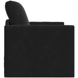 SOFA na razvlačenje 2-u-1 Crna 74x77x81 cm Velur | shoptok.hr