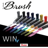 Pentel kist Dual Metallic srebrni 5 kom | shoptok.hr