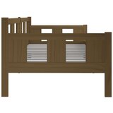  Dnevni ležaj od masivne borovine smeđa boja meda 90 x 200 cm | shoptok.hr