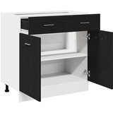 Viseći ormarić Crni hrast 80 x 31 x 81,5 cm Konstruirano drvo | Eponuda.com