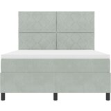 vidaXL Box Spring Krevet s Madracem Svjetlosiva 160x200 cm Baršun Cijene
