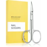 BrushArt Accessories Nail ravne škarje za nohte matná stříbrná 1 kos