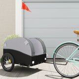 Prikolica za bicikl crno-siva 45 kg željezna | shoptok.hr