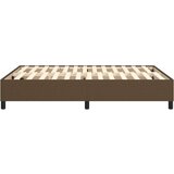  Box spring posteljni okvir temno rjav 140x190 cm blago | Shoptok.si
