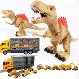 Rosfix Interaktivna figurica - tiranozaver REX + Tovornjak vlečna služba + 6 avtomobilov, (21667758) Cene