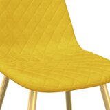  Blagovaonske stolice 4 kom boja senfa baršunaste | shoptok.hr