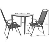 Gardenson VRTNA GARNITURA aluminij antracit Slike