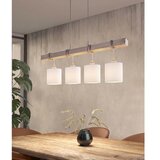 Brilagi LED luster na sajli NUBILA 4xE27/60W/230V siva/bela | Eponuda.com