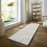 Flair Rugs Ručno rađena vunena staza boje slonovače 60x230 cm Checkerboard – | shoptok.hr
