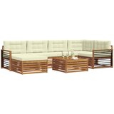  Set vanjskih sofa 7 kom. Prirodna i krem | shoptok.hr