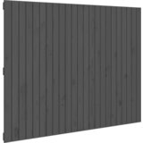 Maison Chic stensko posteljno vzglavje - vzglavna omarica - nočna omarica sivo 146,5x3x110 cm trdna borovina, (21706862) | Shoptok.si