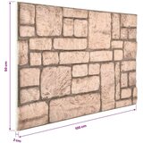  Zidne panele 10 pcs Bež 100 x 50 cm EPS pjena | shoptok.hr