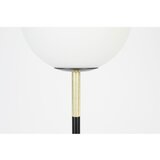 Zuiver Črno-bela stoječa svetilka s steklenim senčilom (višina 145 cm) Orion – | Shoptok.si