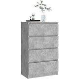  Komoda betonsko siva 60x35x98,5 cm konstruiran les, (20621232) | Shoptok.si