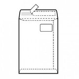 NANO Vrećice 229x324 mm C4-BB PD strip, bijela | shoptok.hr