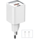 Ldnio Kucni punjac A2318C 20W PD Quick Charge 3.0 sa Type C na Type C kablom beli | ePonuda.com
