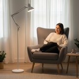 Fleksibilna podna lampa auriq 1xE27/60W/230V 184 cm bela | Eponuda.com