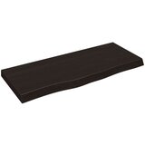 Stolna Mizna plošča temno siva 100x40x6 cm obdelana trdna hrastovina, (20818426) | Shoptok.si