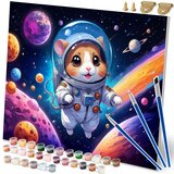 Massido Paint by Numbers Kit - Astronaut Design 40x50 cm for All Ages, (21738662) | Shoptok.si
