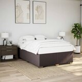  Krevet s oprugama i madracem tamnosmeđi 160x200 cm tkanina | shoptok.hr