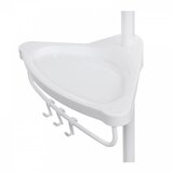 Songmics Angled Telescopic Shelf Stand for Bathrooms, White, 85-305 cm, BCB001A | shoptok.hr