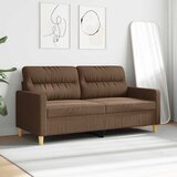  Dvosjed od tkanine smeđi 140 cm | shoptok.hr