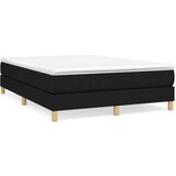  Okvir za krevet s oprugom crni 140 x 190 cm od tkanine | Eponuda.com