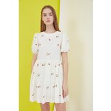 Trendyol Ecru Embroidered Dress | shoptok.hr