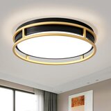 VIKAEY 41,5 cm LED črno-zlata stropna svetilka Cene